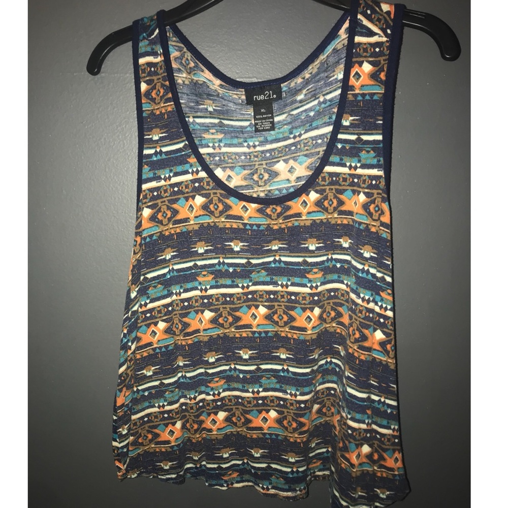 tribe print Rue21 tank top
